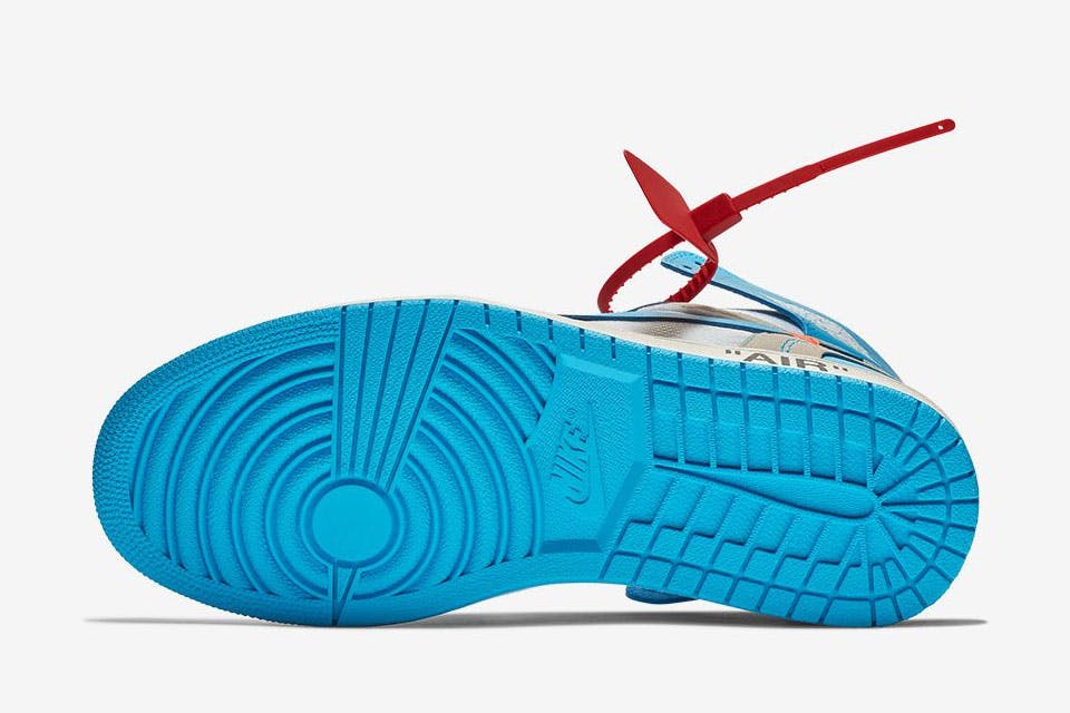 jordan 1 off white unc price